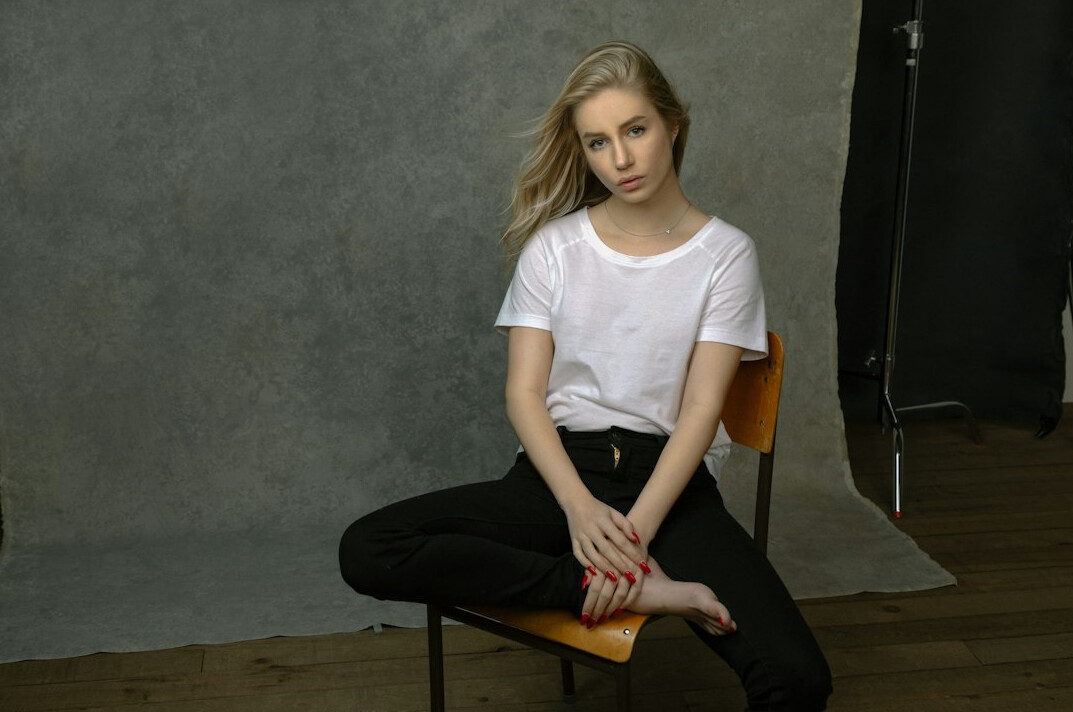 Studio portrait of a young female production mentor